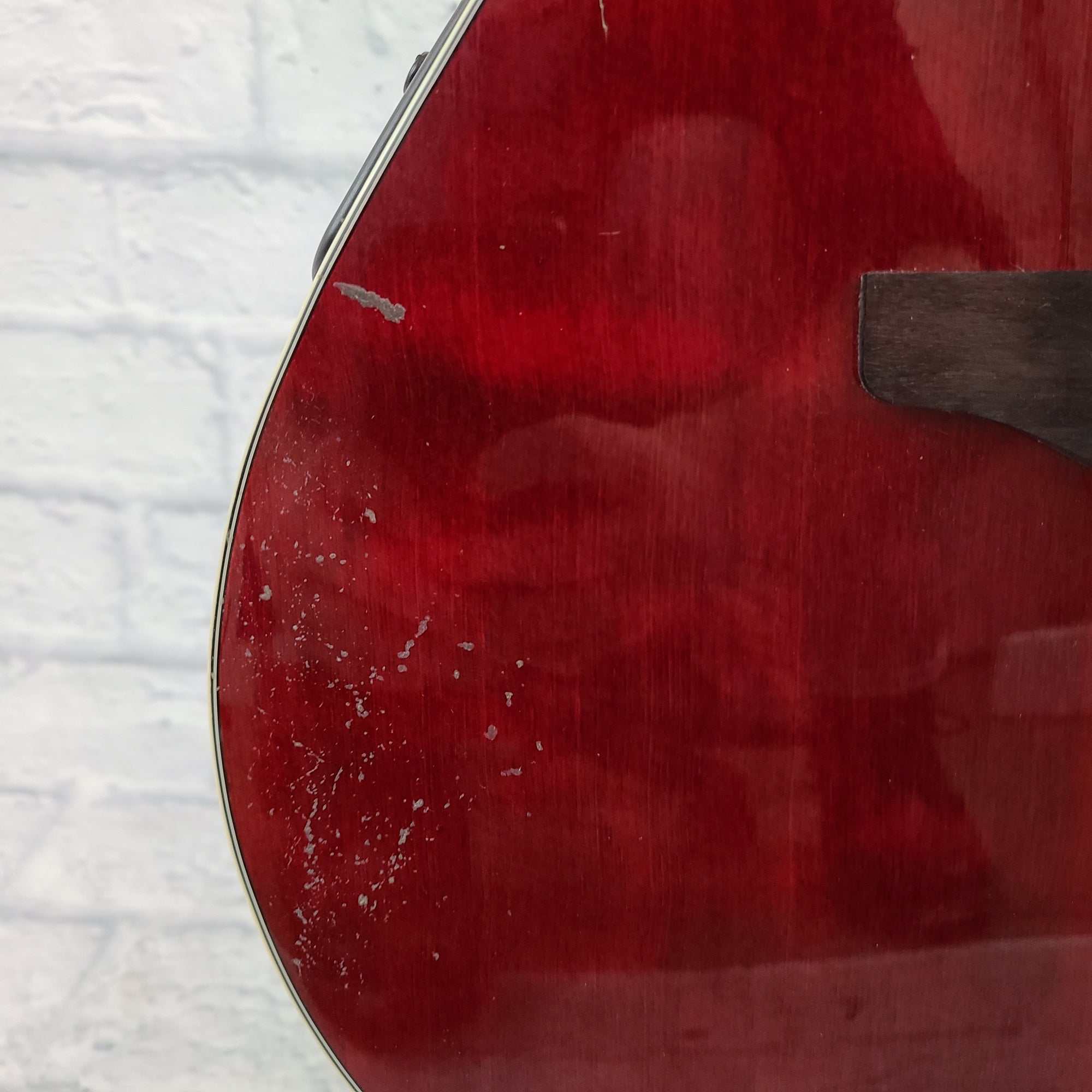 Ovation CS28-RR Ruby Red Acoustic/Electric Guitar