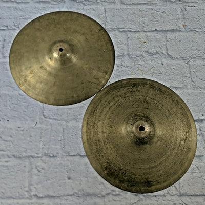 Unknown 12 Hi Hat Cymbal Pair - Vintage