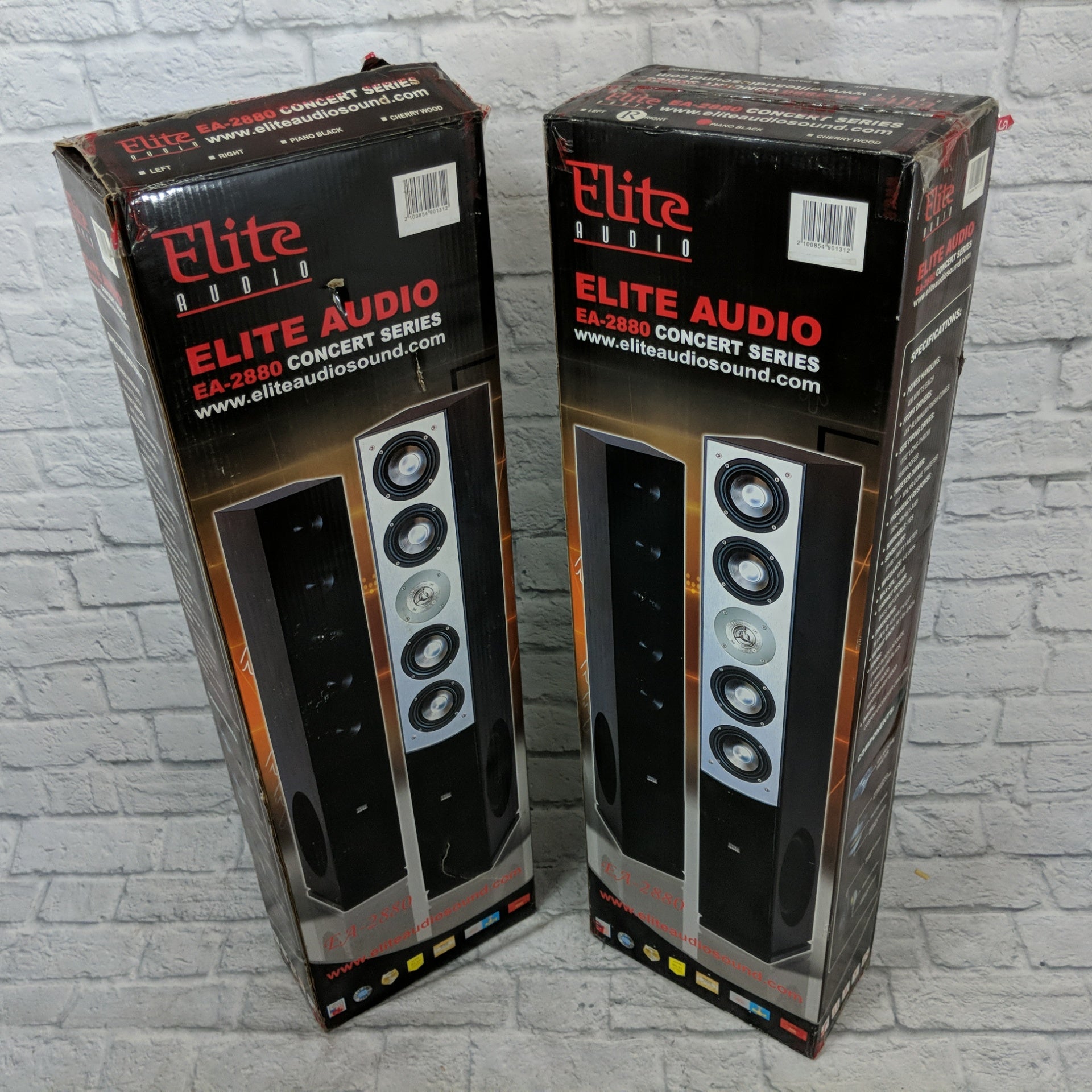 Elite EA-2880 Concert Series Home Audio Speakers - Evolution Music