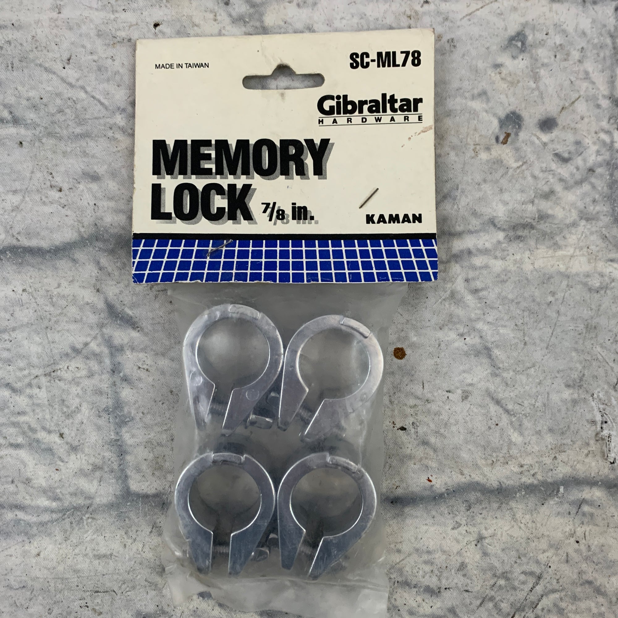 Gibraltar SC-ML78 7/8" Diameter Memory Locks - 4 Pack
