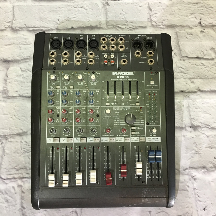 Mackie DFX6 6ch Mixer with Digital Effects