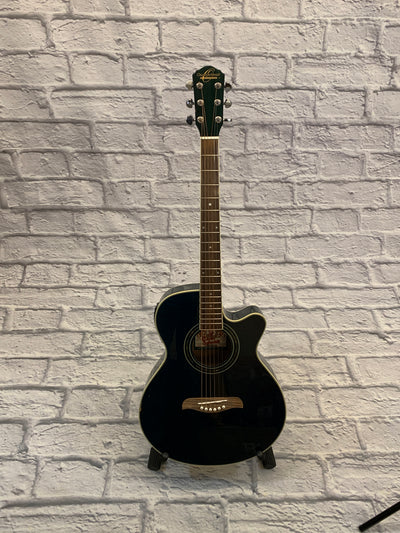 Oscar Schmidt OG10CETB Cutaway Acoustic Electric  Transparent Green
