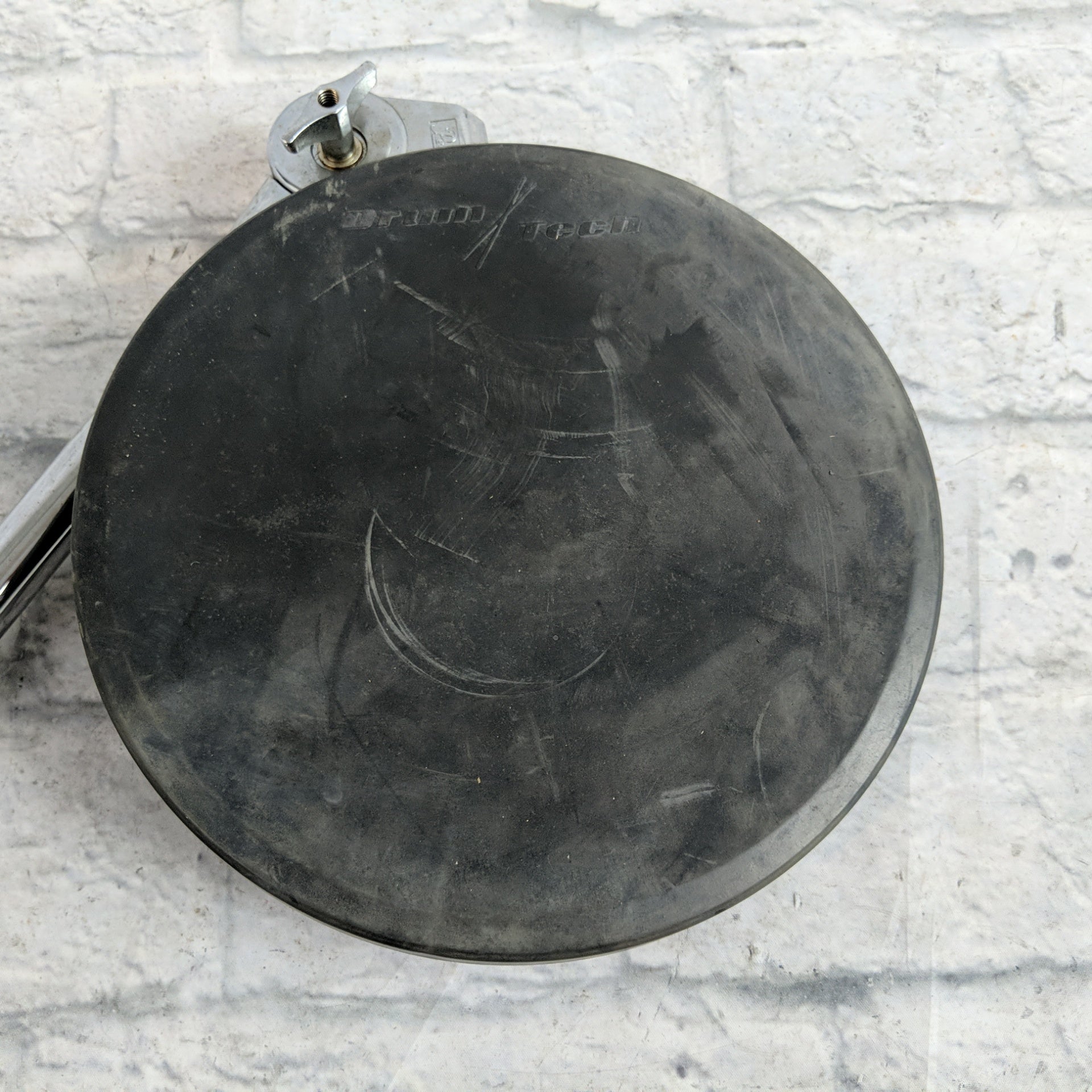 Drum Tech Flat Pad Single Zone Trigger Pad with Pearl Mount