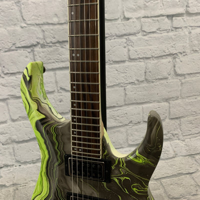 Spear Gladius Green Swirl Electric Guitar