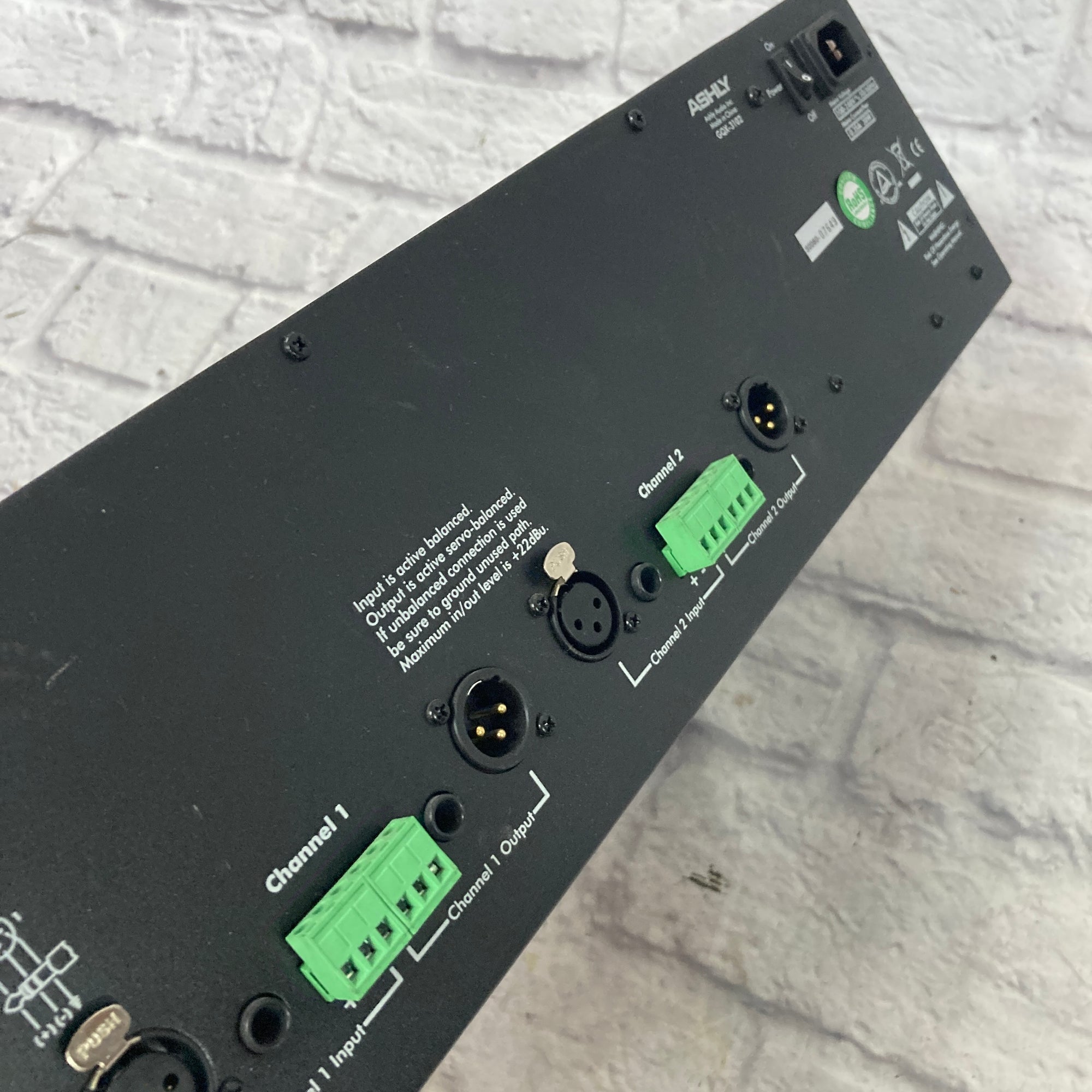 Ashly GQX-3102 Dual 31 Band Rack EQ
