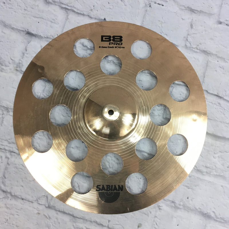 Sabian 18 B8 Pro O-Zone Crash Cymbal - Evolution Music