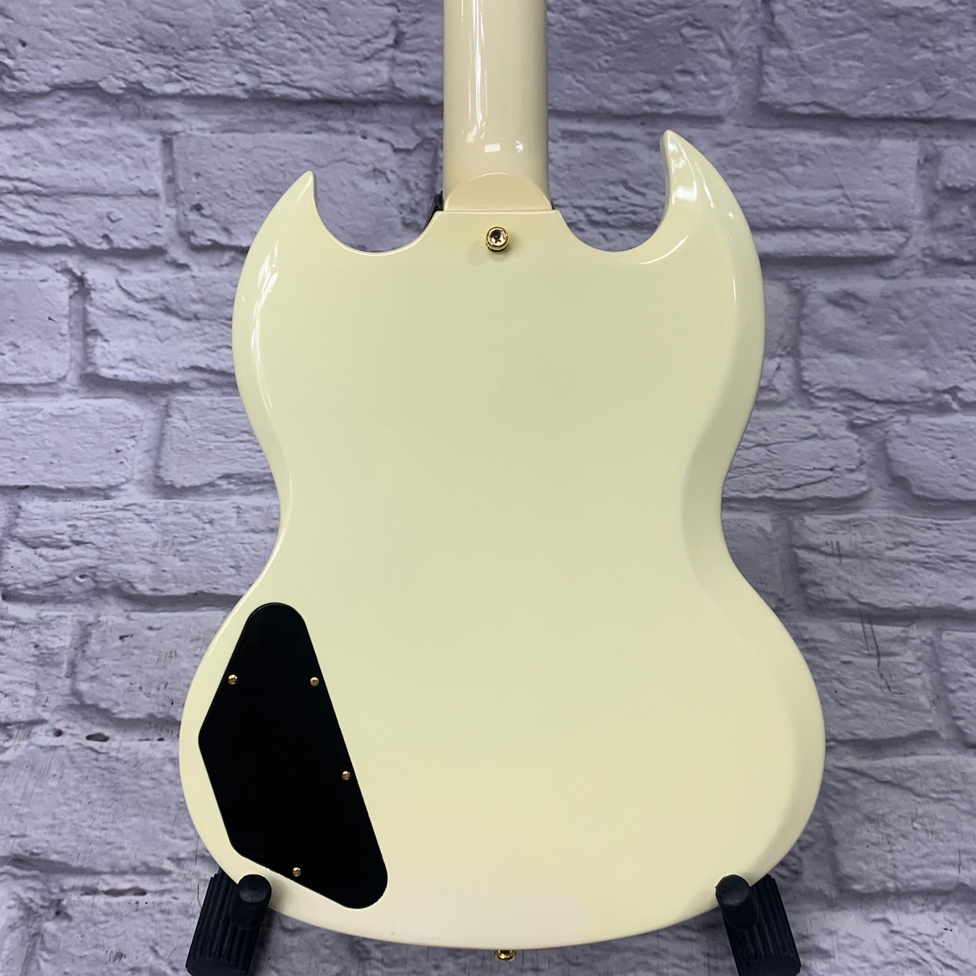 Unknown SG-style Copy 61' Reissue Electric Guitar Classic White w/ Case