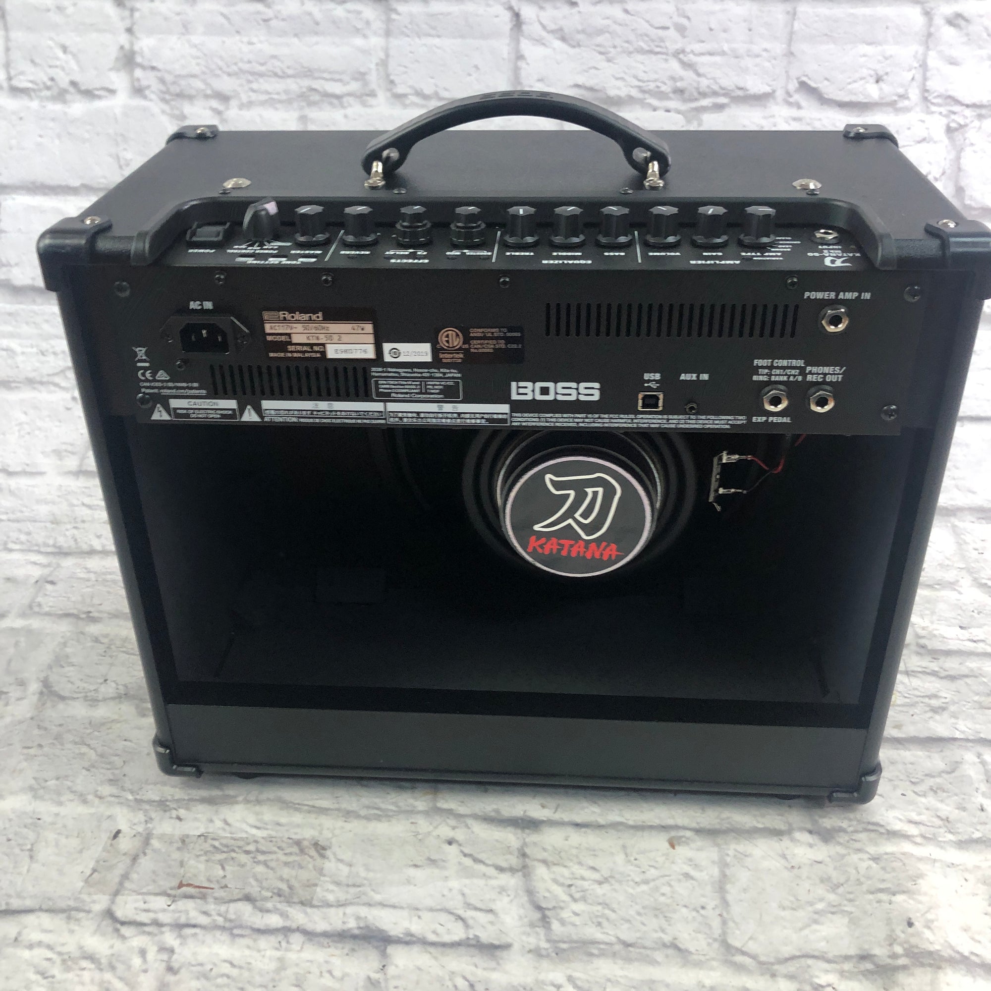 boss katana 50 mk2 pedal Boss Katana 50 mkII Guitar Combo Amp