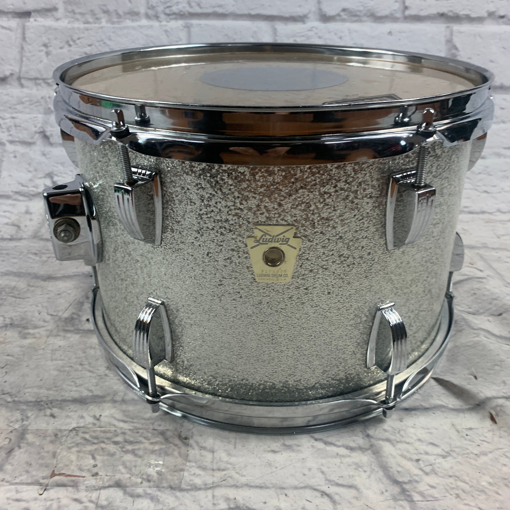 Ludwig 12x8 Silver Sparkle 1990s Rack Tom