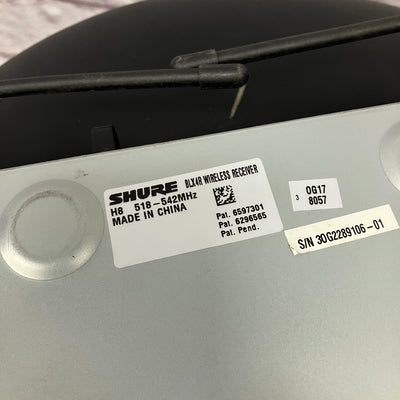 Shure BLX4R H8 518-542 MHz Wireless Receiver w/ pwr supply