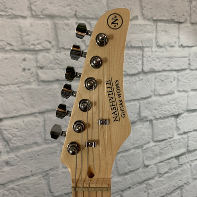 Nashville Guitar Works 125 Single Cutaway - Black, Maple Fretboard