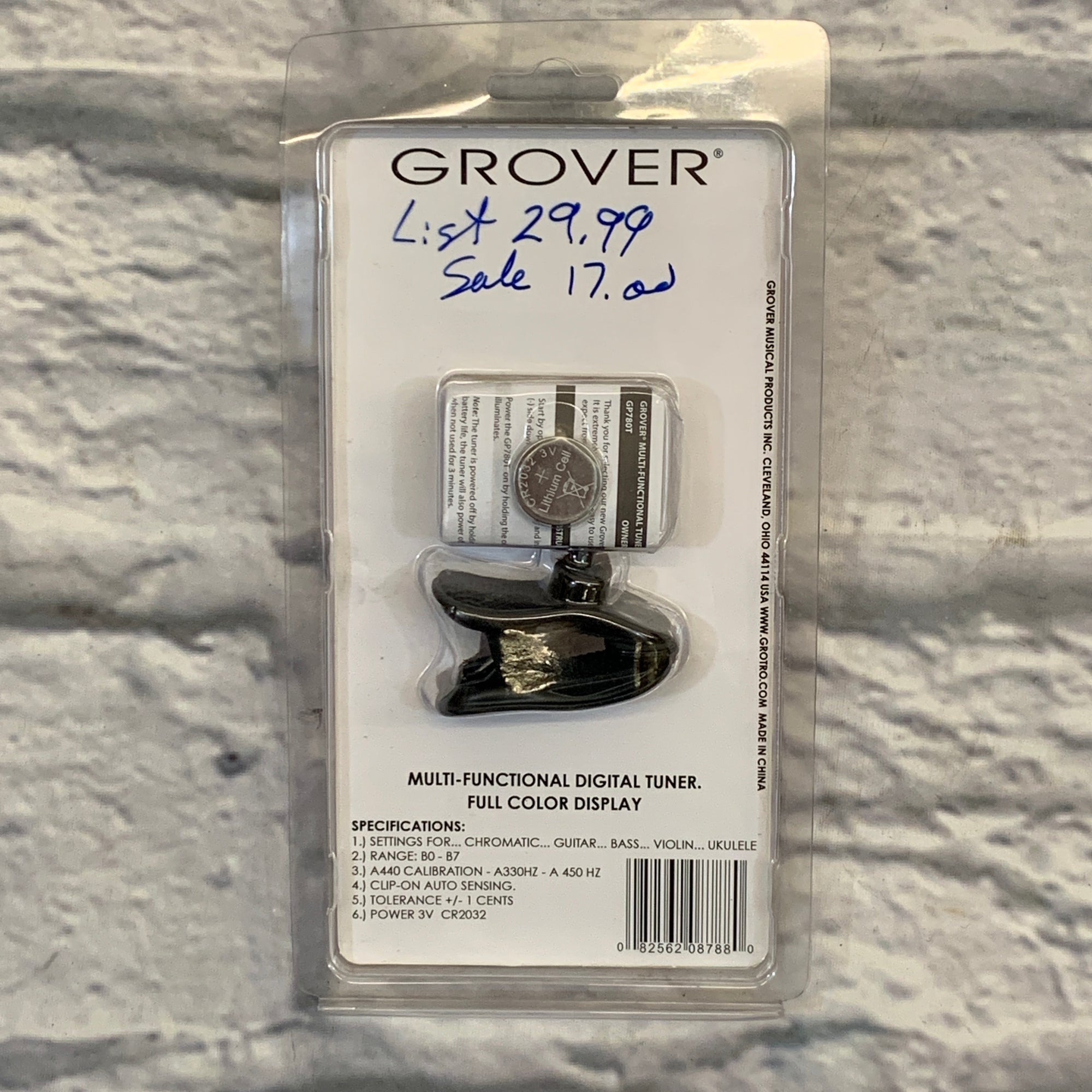 Grover Clip-On Tuner