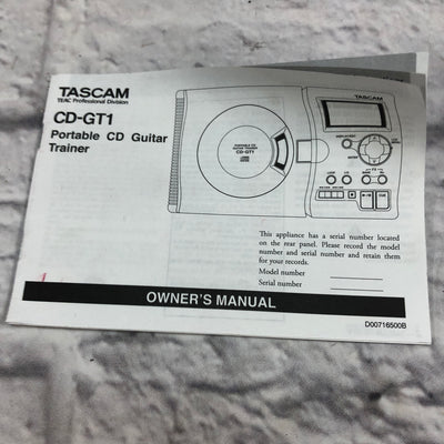 Tascam CD-GT1 Guitar Trainer