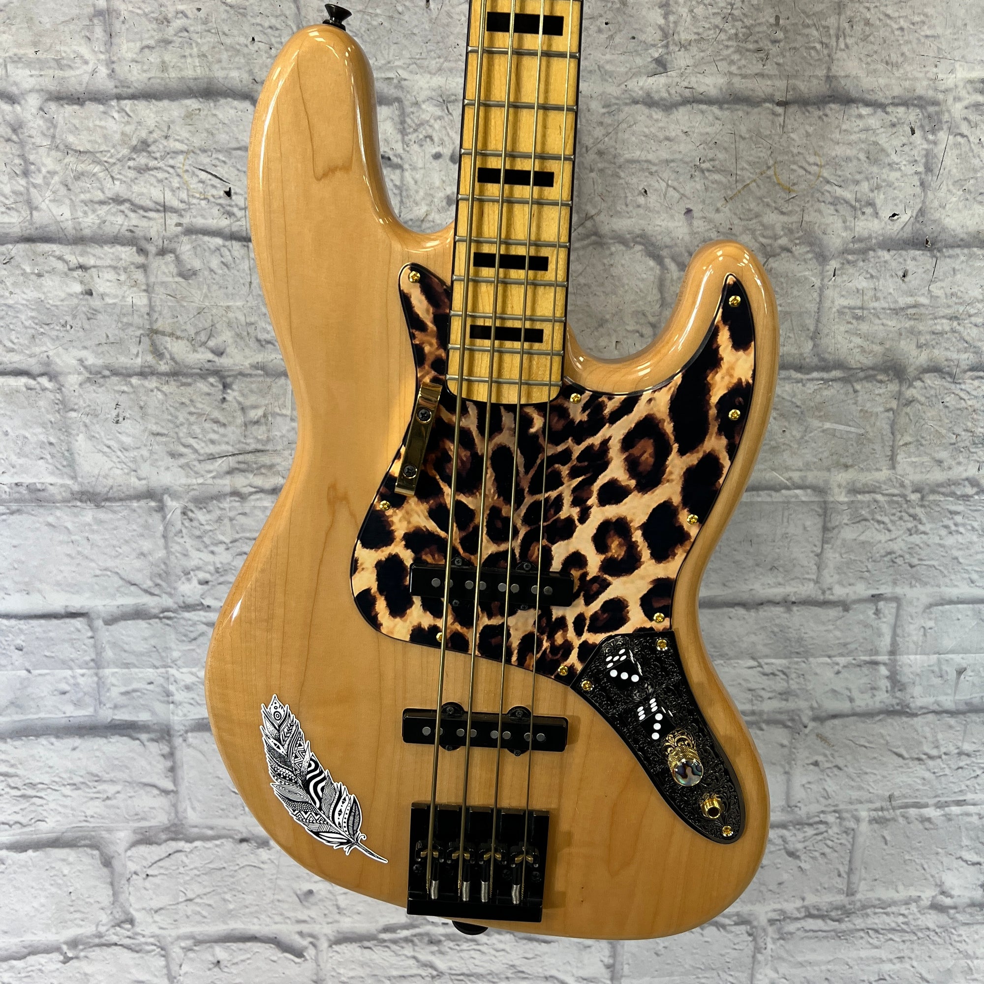 Squier 70's Classic Vibe Jazz Bass Natural 4 String Bass Guitar