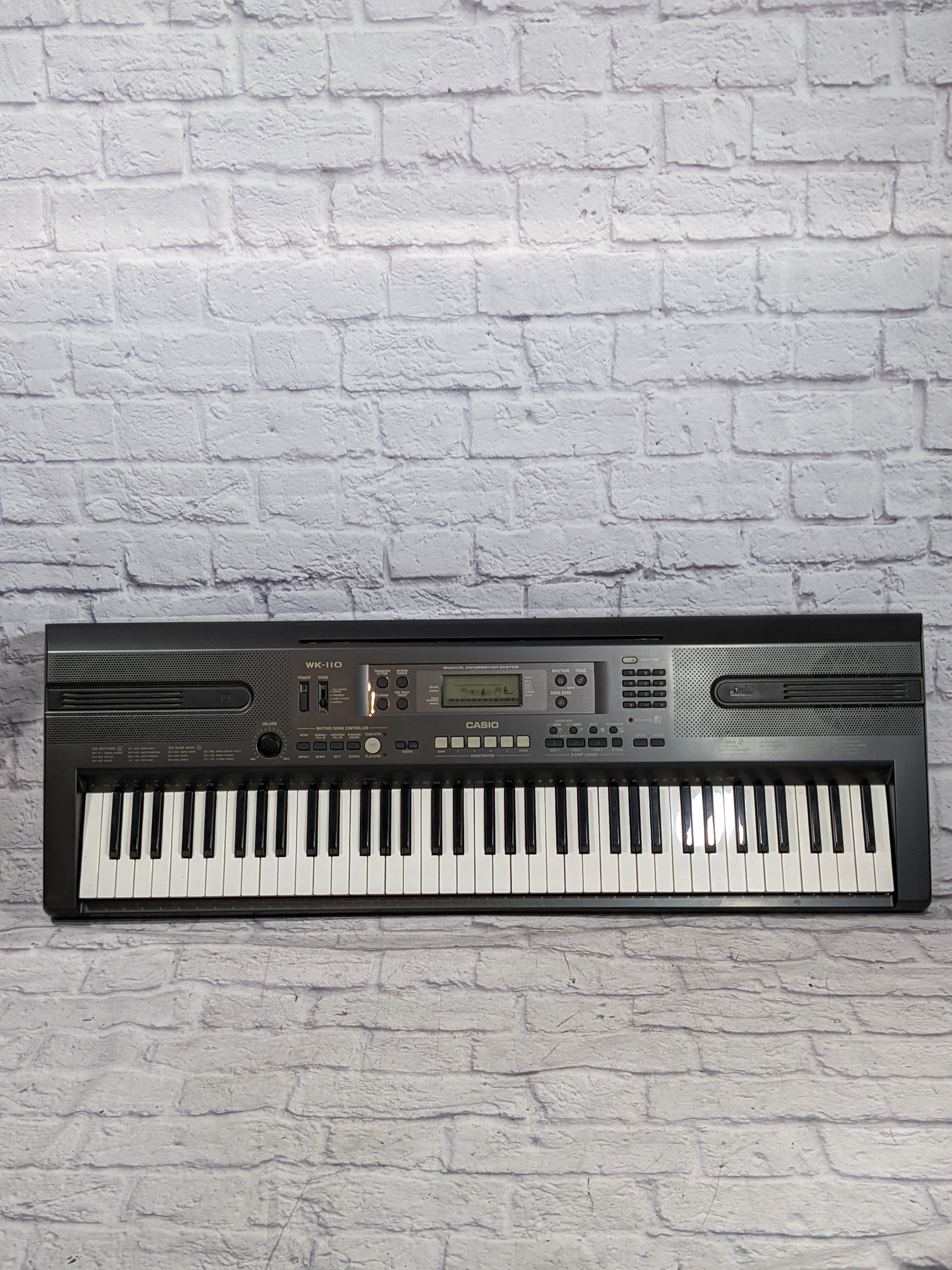 Casio WK-110 76-Key Portable Keyboard - Evolution Music