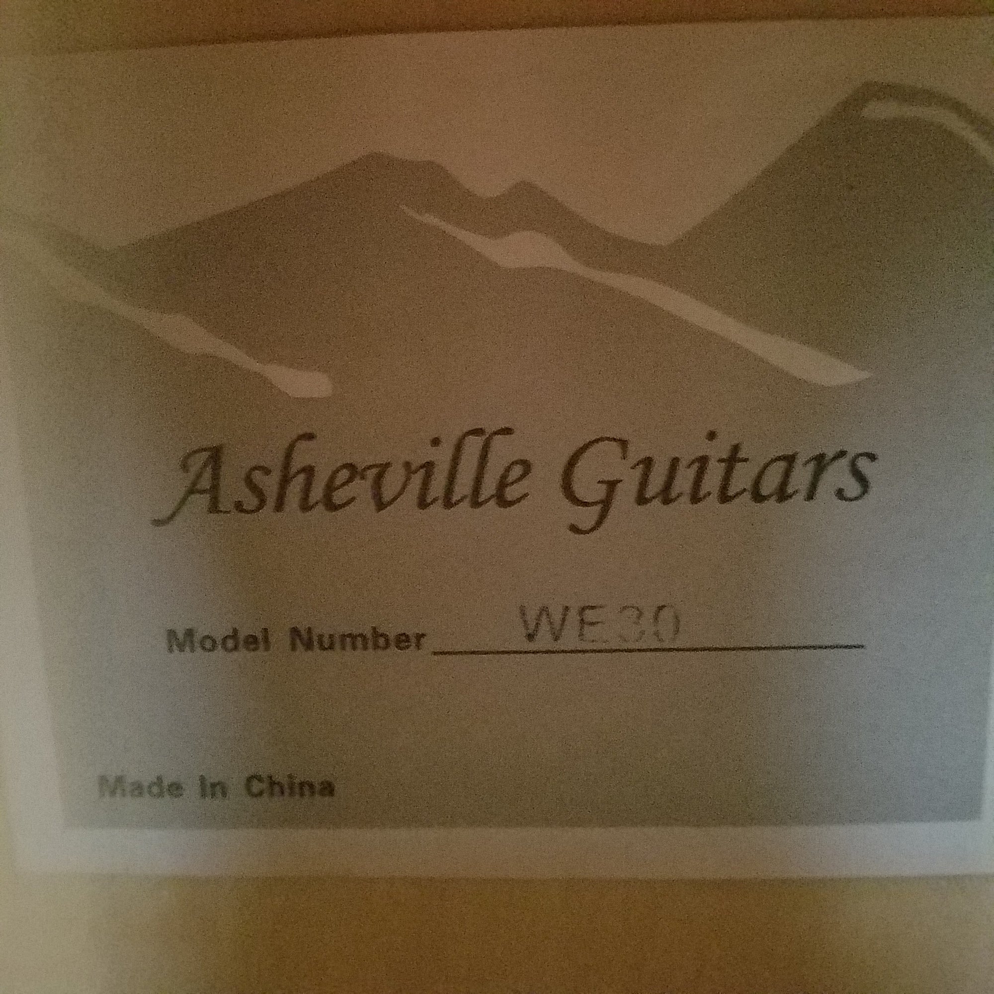 Asheville WE30 Child Guitar Acoustic Guitar - New Old Stock!