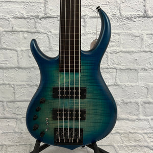 Sire Marcus Miller M7 Left-Handed 5-String Electric Bass - Transparent Blue w/ Gig Bag