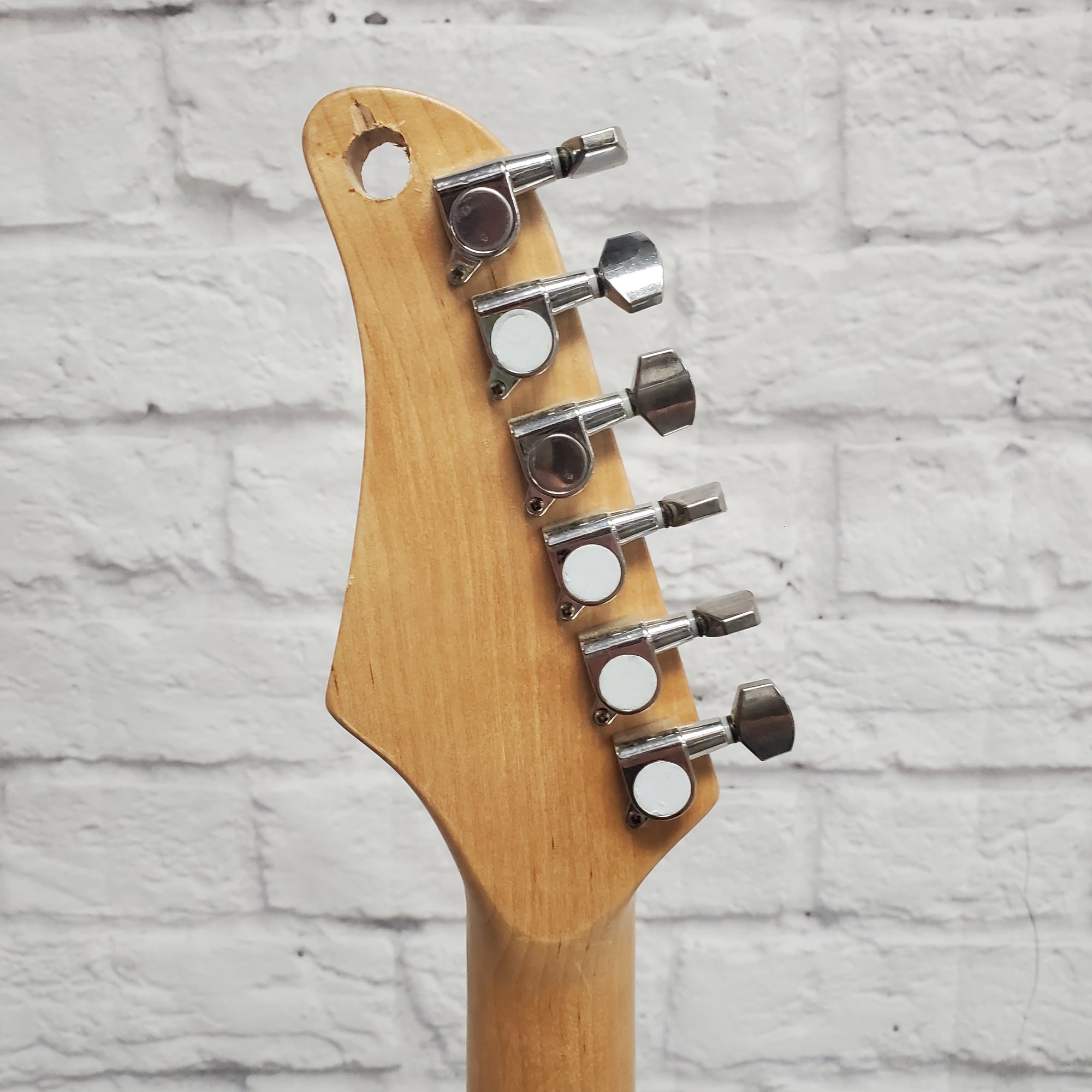 Unknown Strat Style Electric Guitar Trans Green