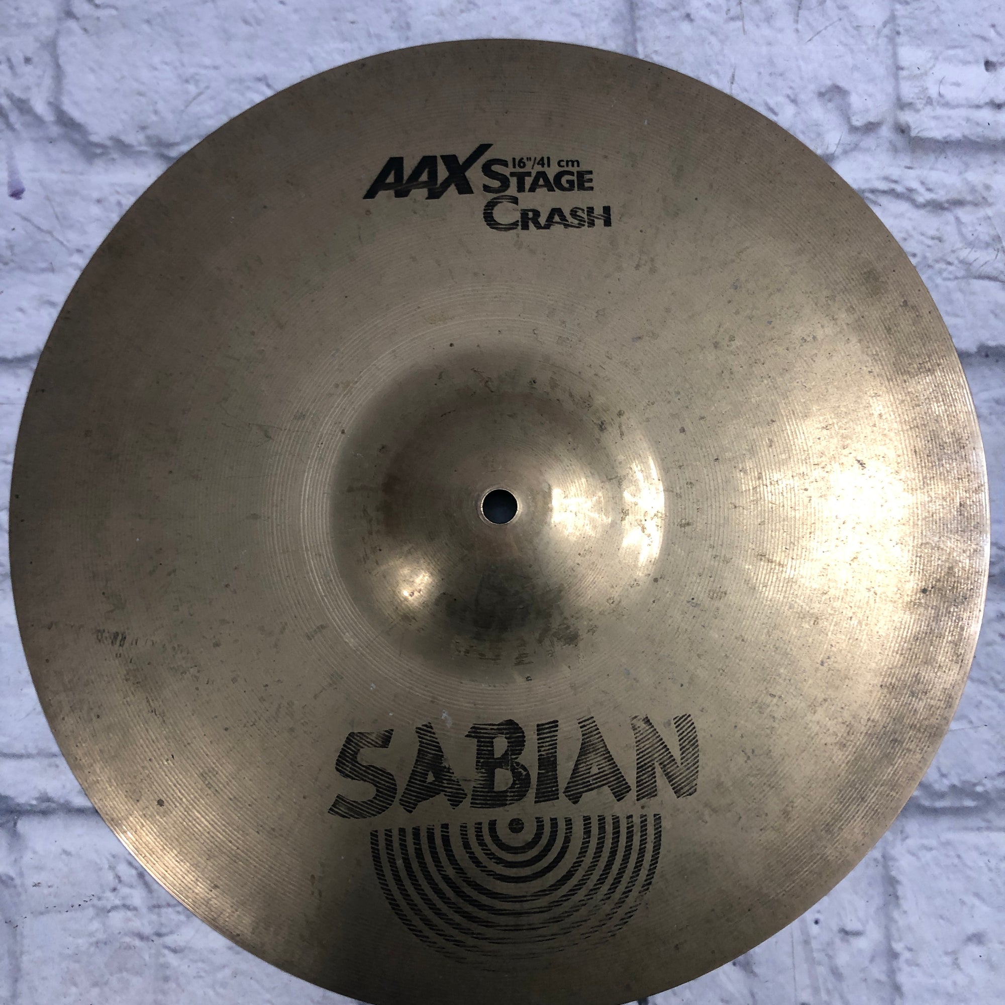Sabian 16in AAX Stage Crash Bell Cracks