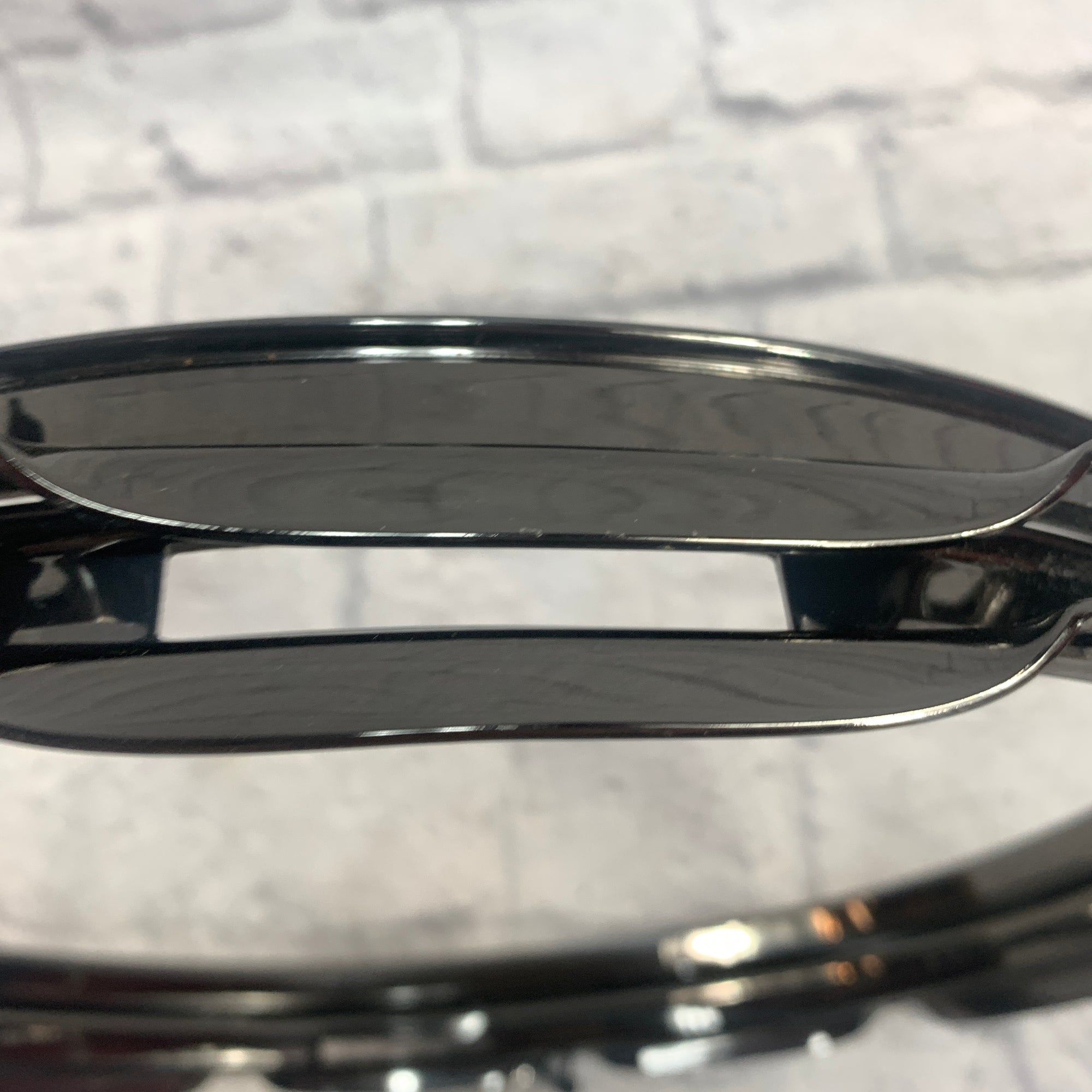 Noble and Cooley 14 Black Chrome 10 Lug Drum Hoops Pair