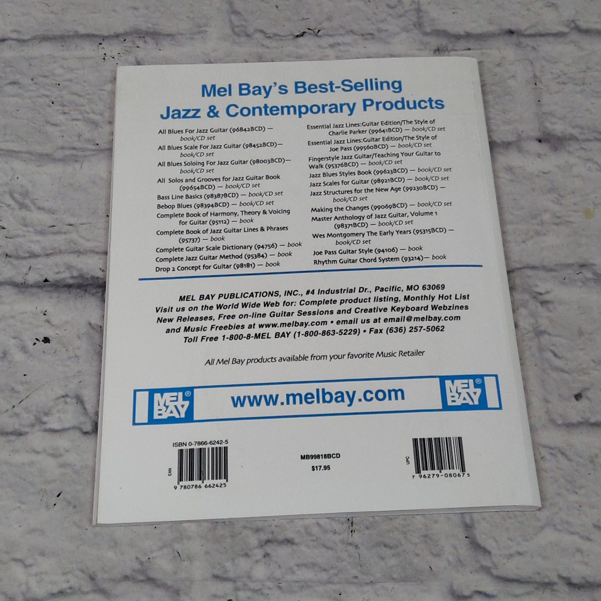 Mel Bay: Getting Into Jazz Guitar Book and CD