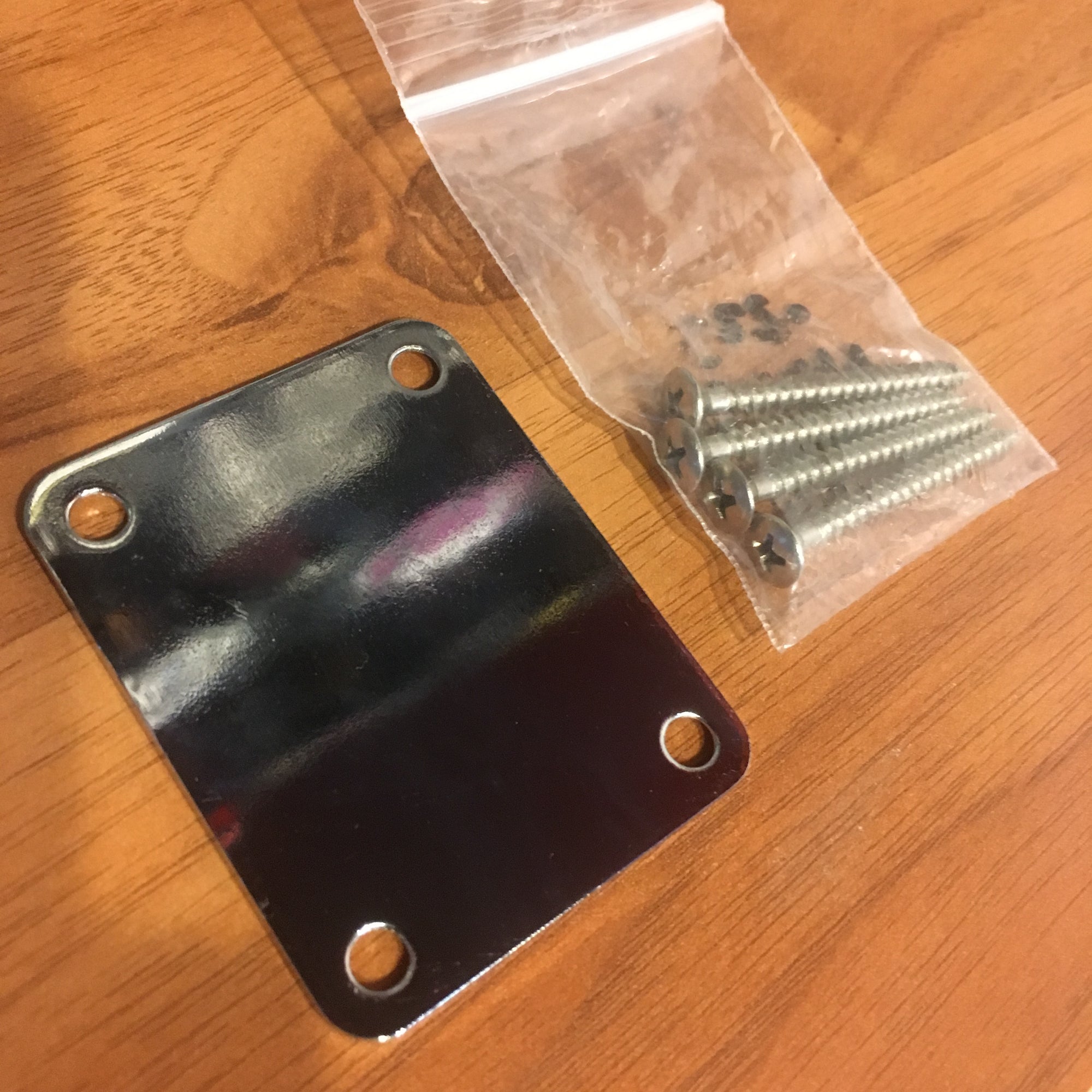 Squier Neck Plate w Screws