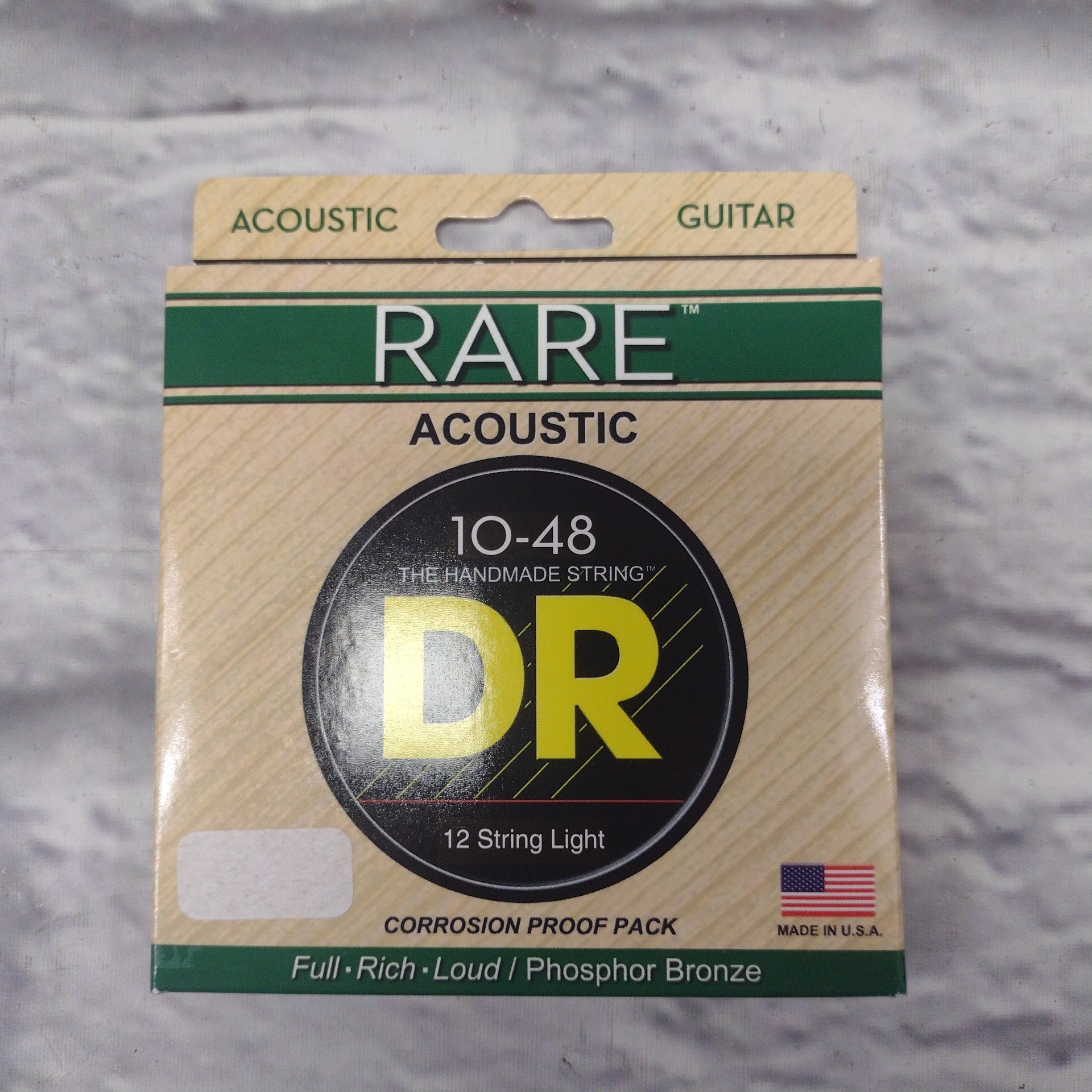 DR Strings Rare 12-String Light 10-48 Acoustic Guitar Strings