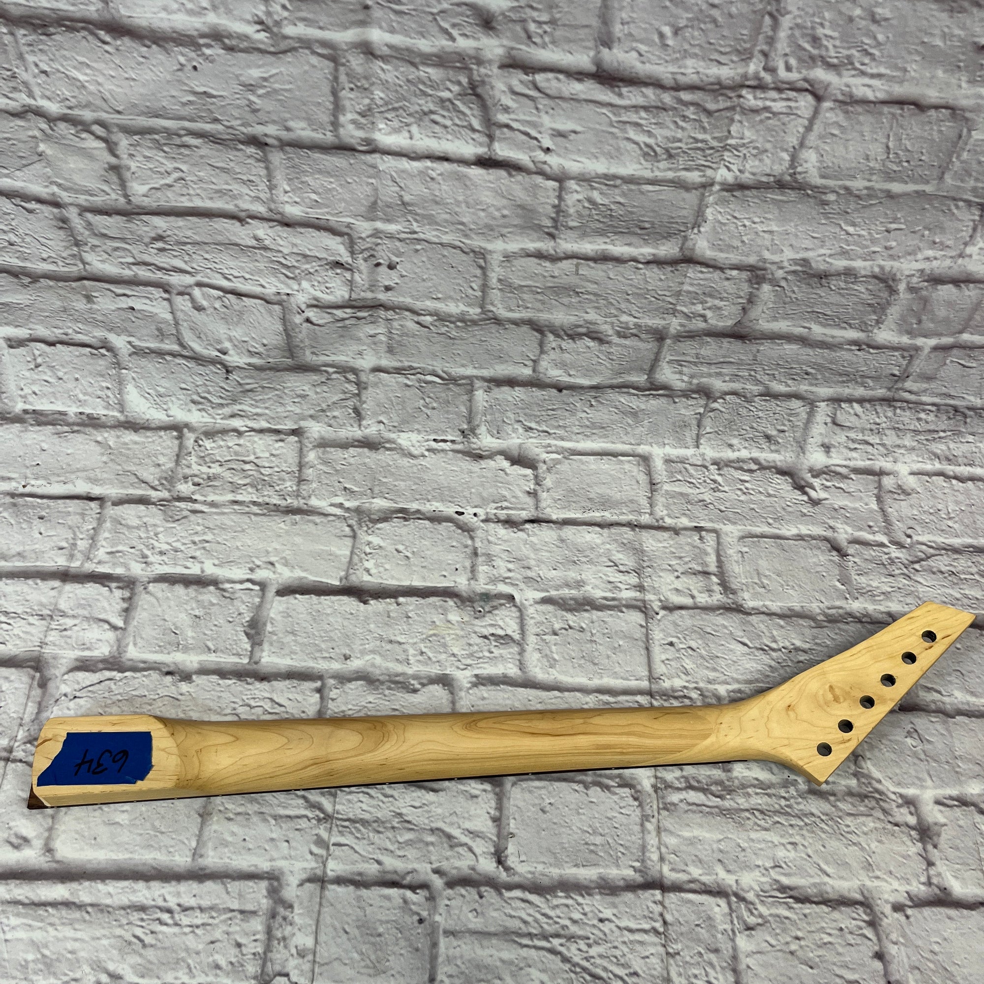 Unknown Jackson Style Black Gloss 24 Fret Guitar Neck with Floyd Top Nut