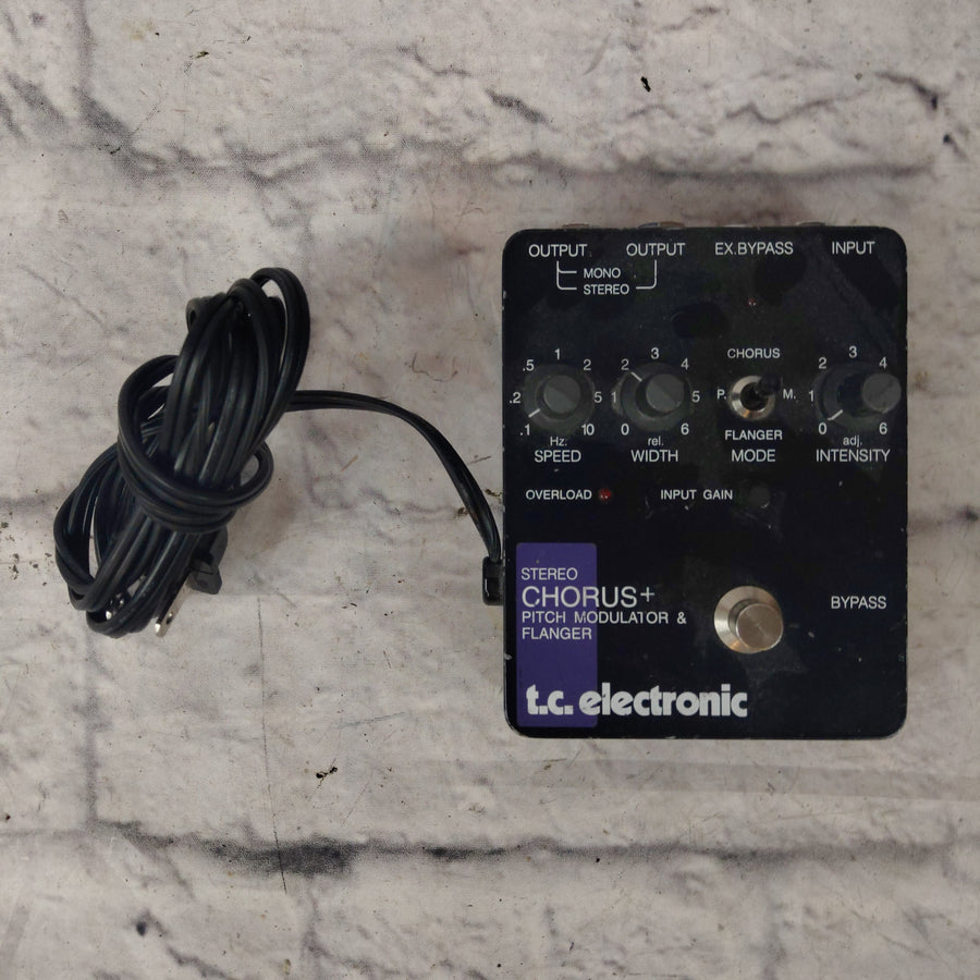 TC Electronic Stereo Chorus+ Pitch Modulator Flanger Modulation Pedal