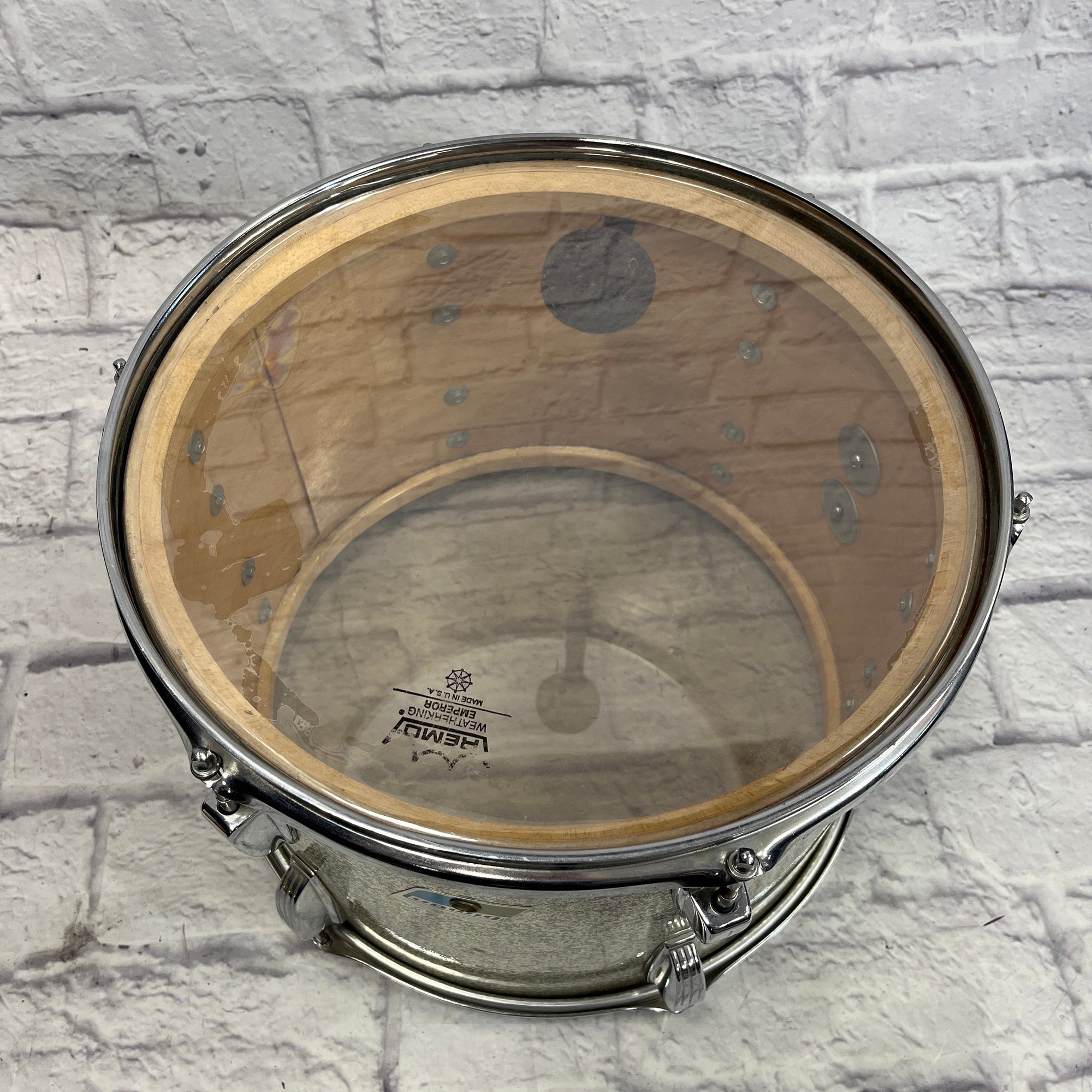 Ludwig Silver Sparkle Blue and Olive 14x10" Tom