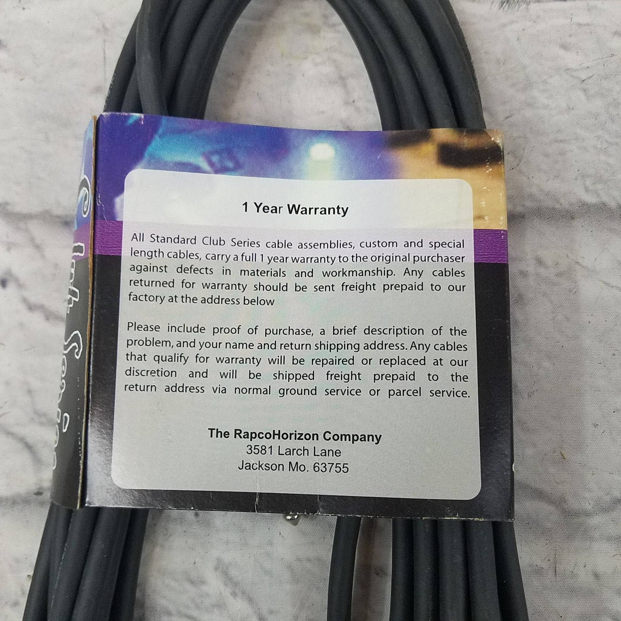 Rapco Horizon CS16-25 Club Series 25ft Speaker Cable