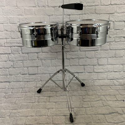 Universal Percussion 14" & 15" Timbales w/ Cowbell