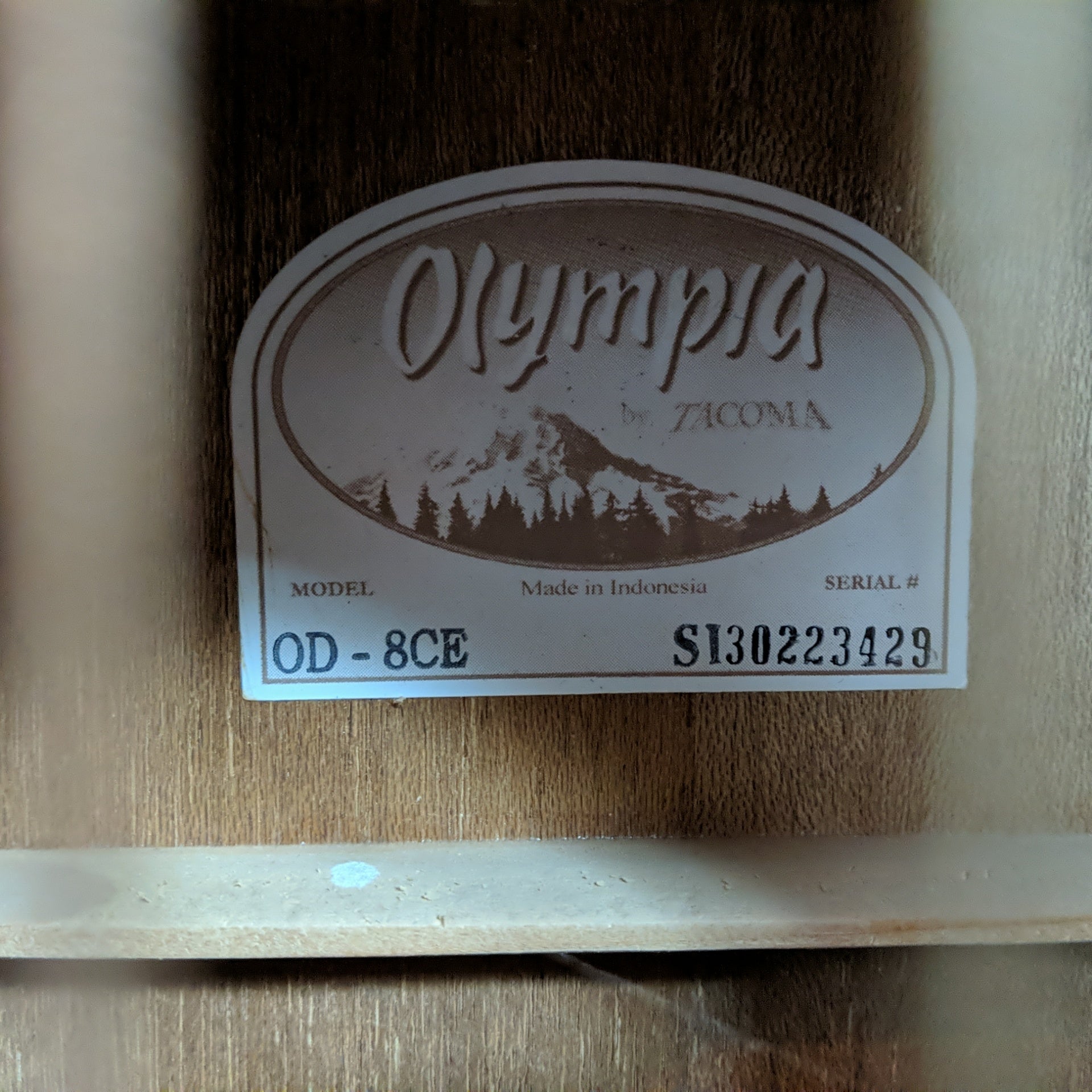 Olympia by Tacoma OD-8CE Acoustic Electric Guitar