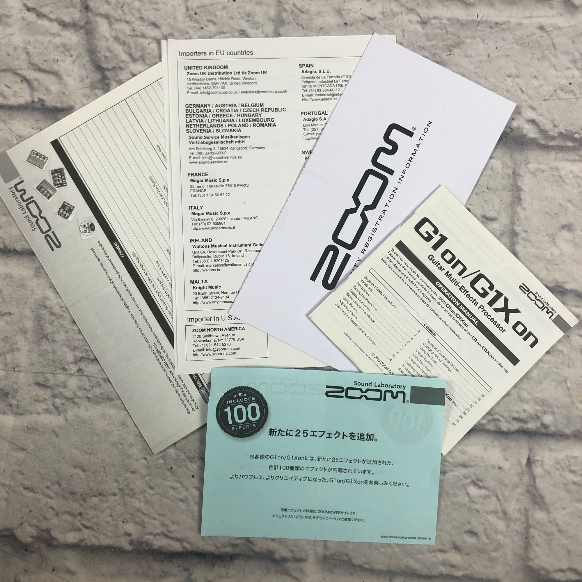 Zoom G1xon Electric Guitar Multi Effect Pedal