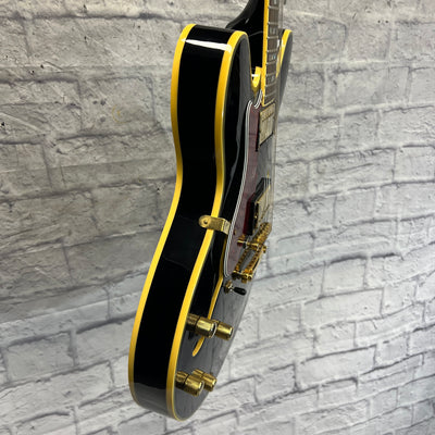 SX Left Handed Semi Hollow Electric Guitar with Case Semi Hollow