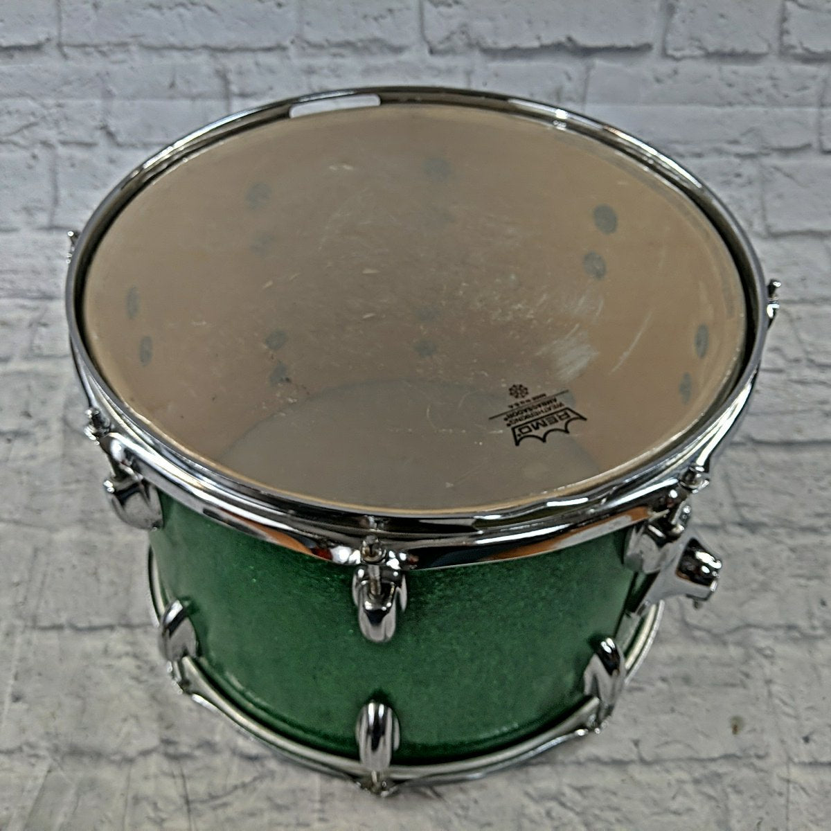 Slingerland 14 Green Sparkle Rack Tom