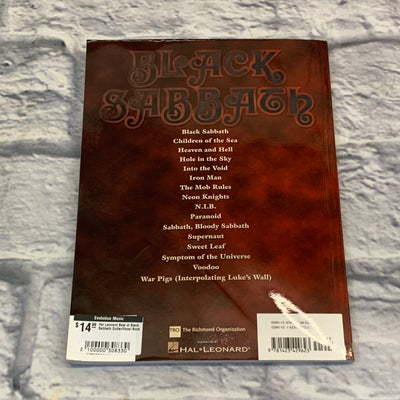 Hal Leonard Best of Black Sabbath Guitar/Vocal Book