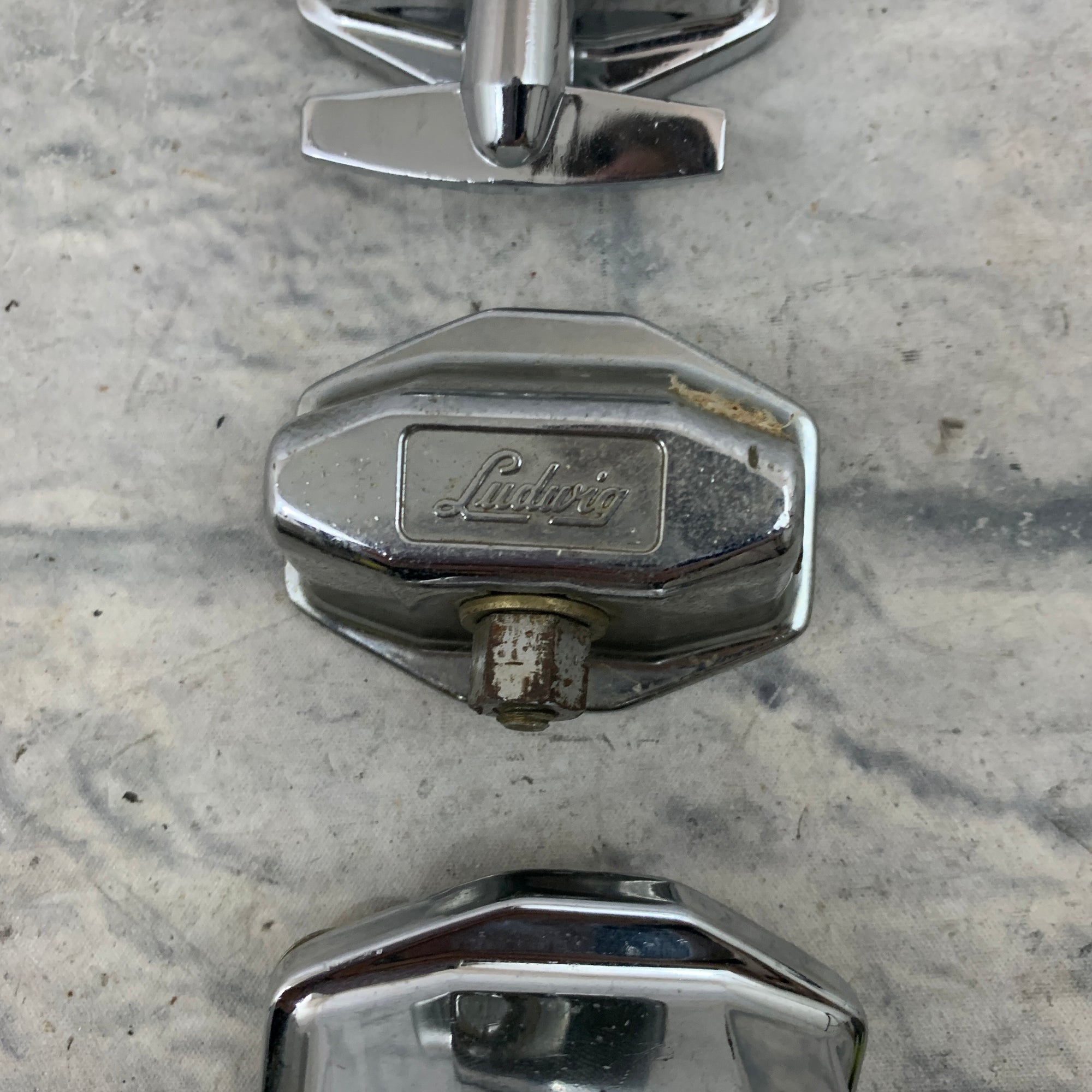 Vintage Ludwig Floor Tom Leg Bracket Set of Three 3
