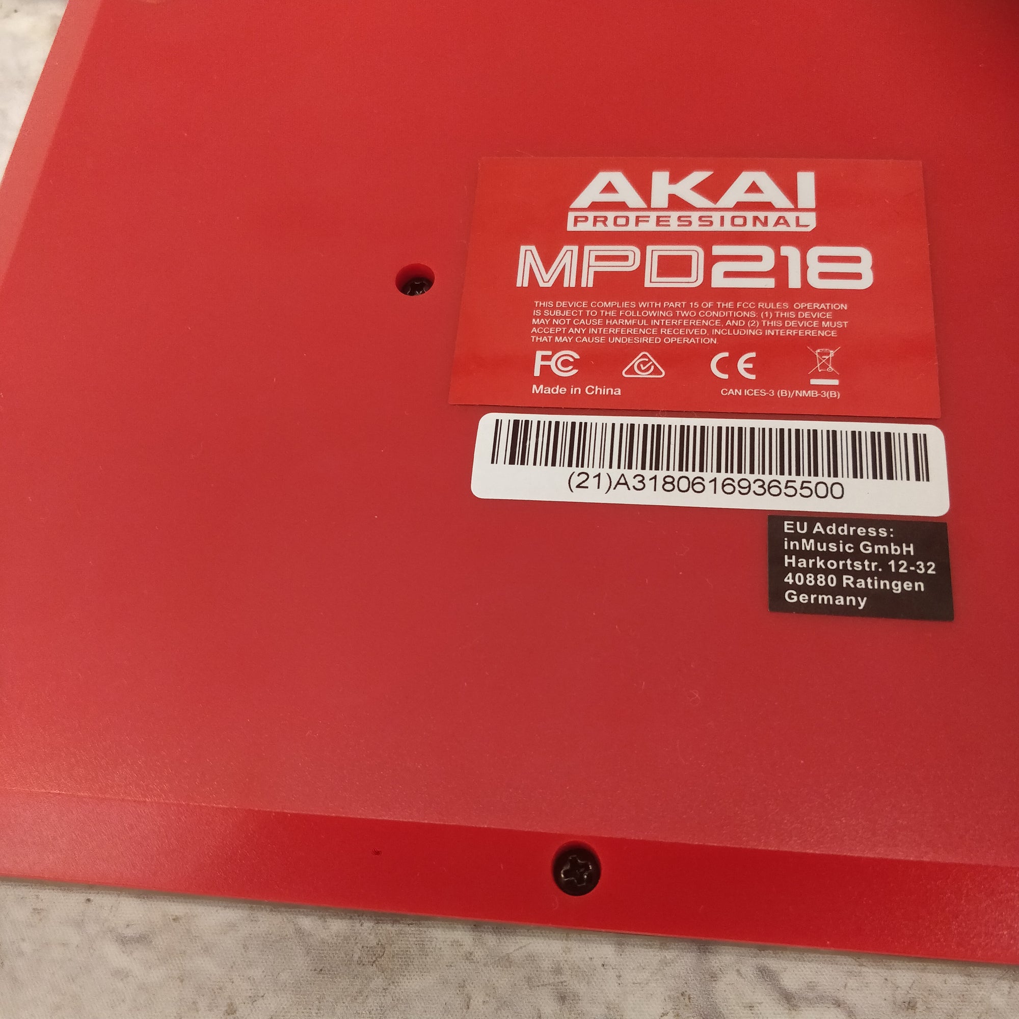 Akai Professional MPD218 USB/MIDI Drum Pad Controller