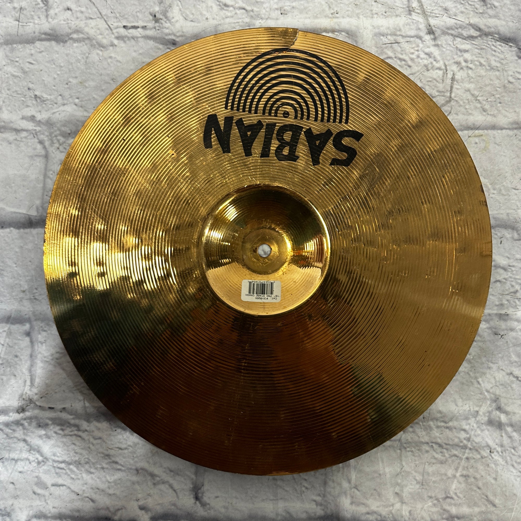 Sabian 16 Pro Stage Crash CRACKED