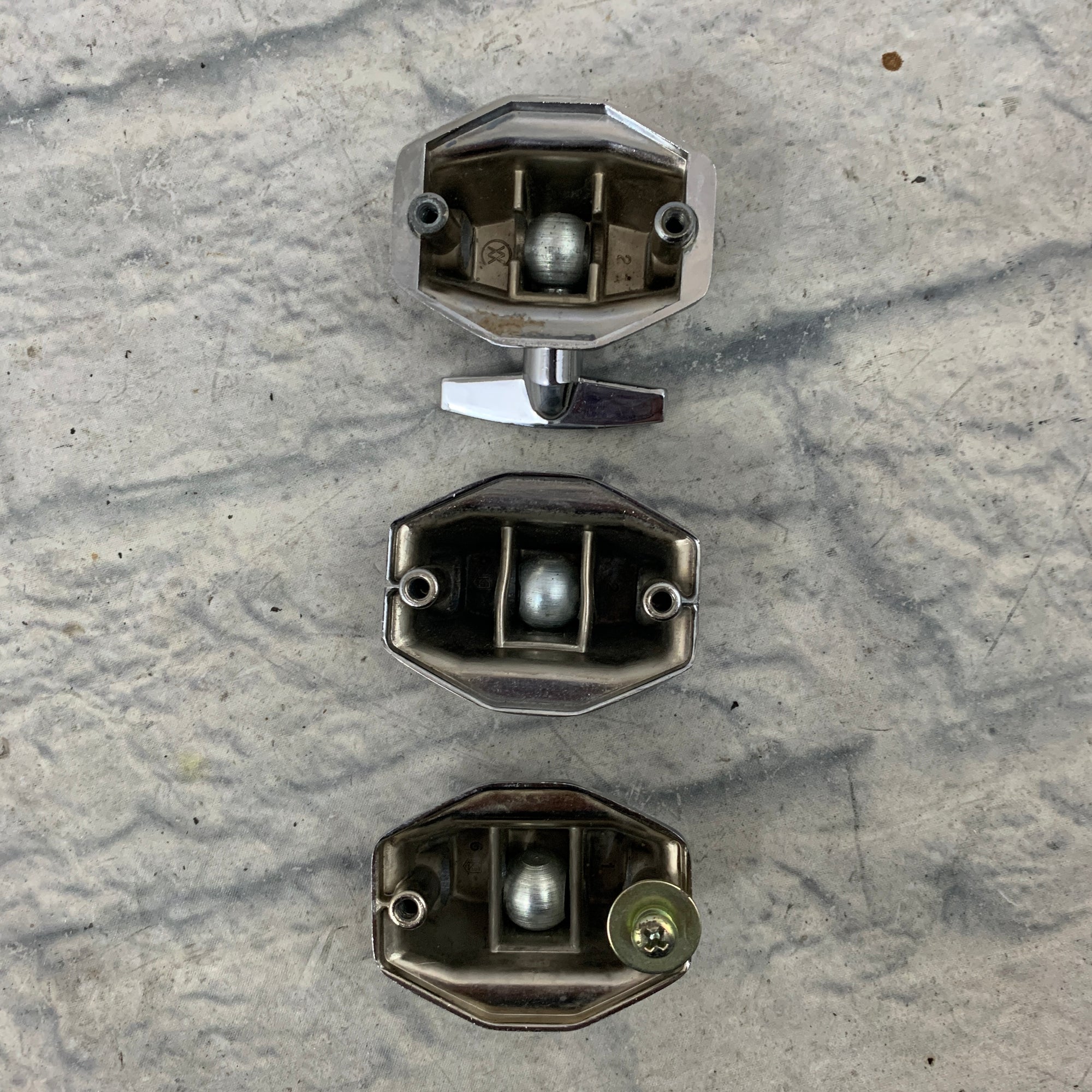 Vintage Ludwig Floor Tom Leg Bracket Set of Three 3