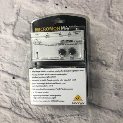 Behringer MA400 MicroMon Headphone Amp New in Box