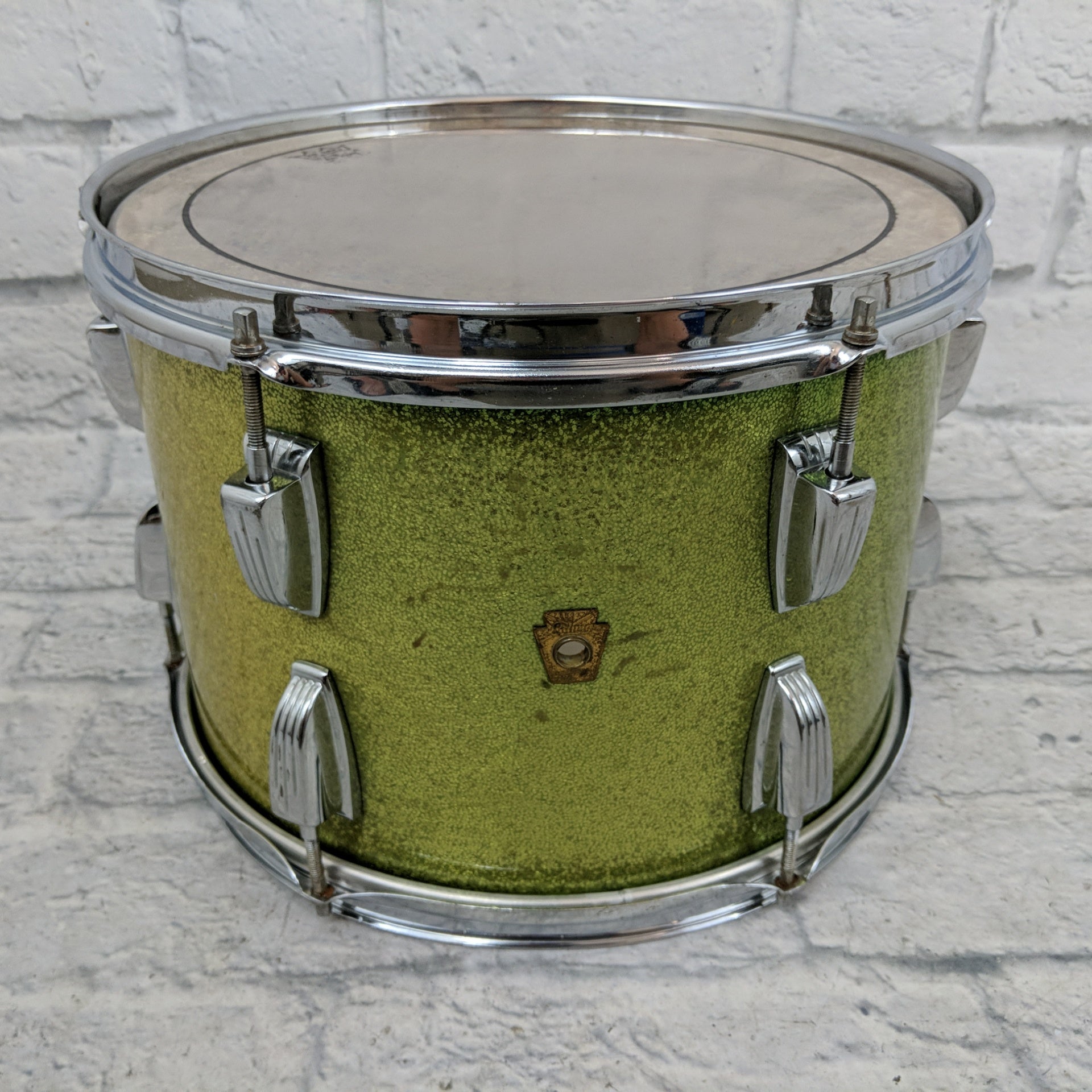 Vintage Ludwig Green Sparkle 1969 9x13 Tom