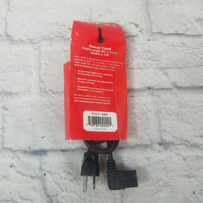 Hosa Right-Angle IEC C13 Power Cable