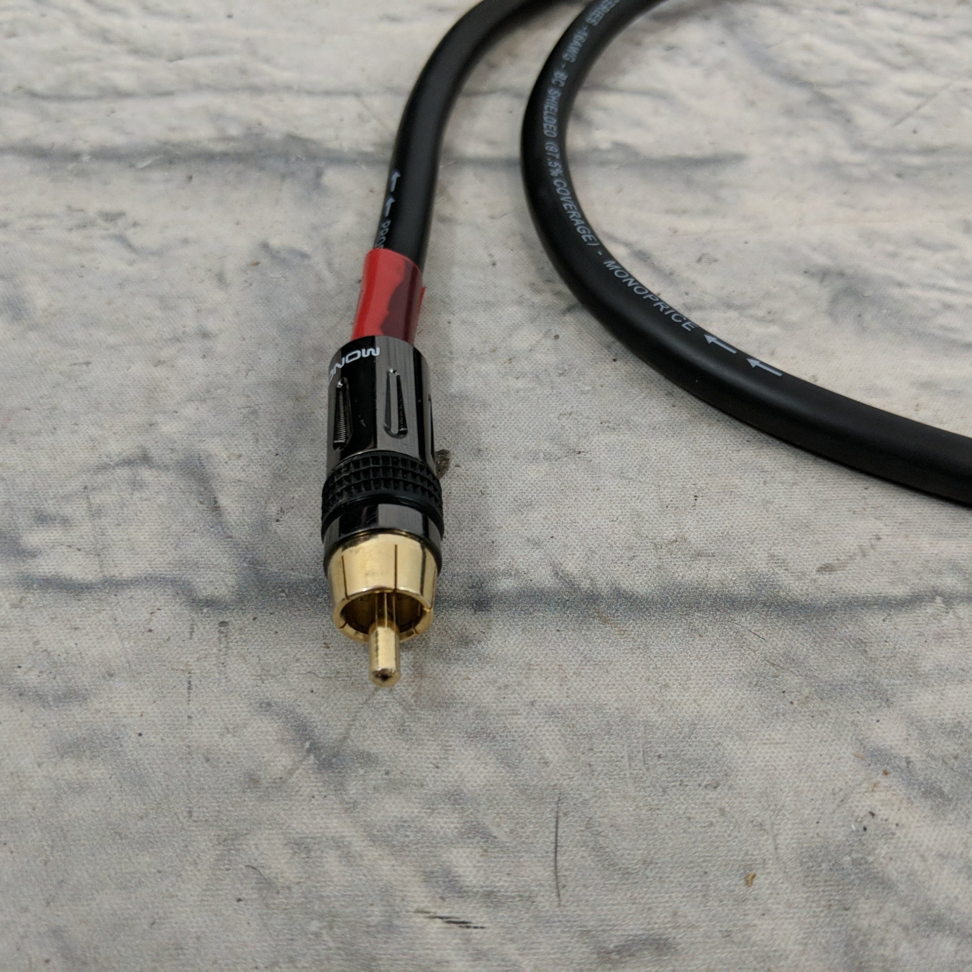 XLR Male to RCA Male Cable - 1.5 Feet - 16AWG Shielded