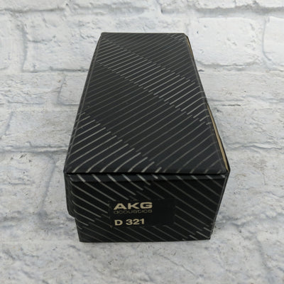 Vintage 1980s AKG D321 with Box and Clip