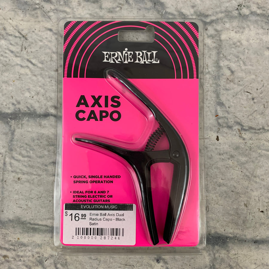 Ernie Ball Axis Dual Radius Capo - Black Satin