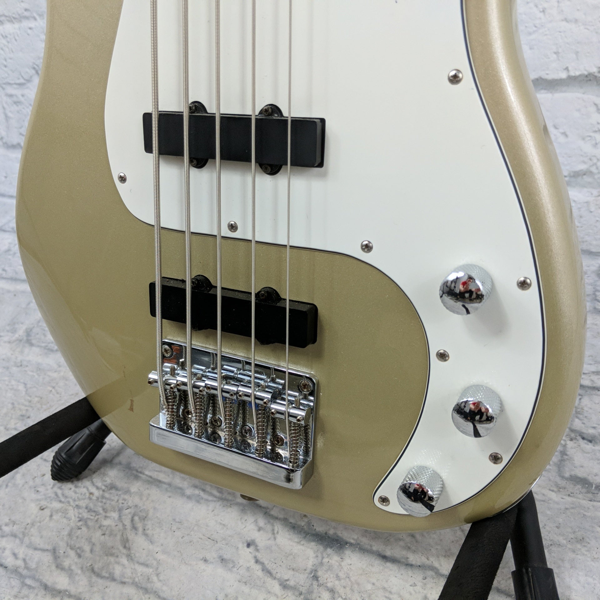 ** Squier Dimension Neck on Vintage Modified Body 5 String Bass Partscaster