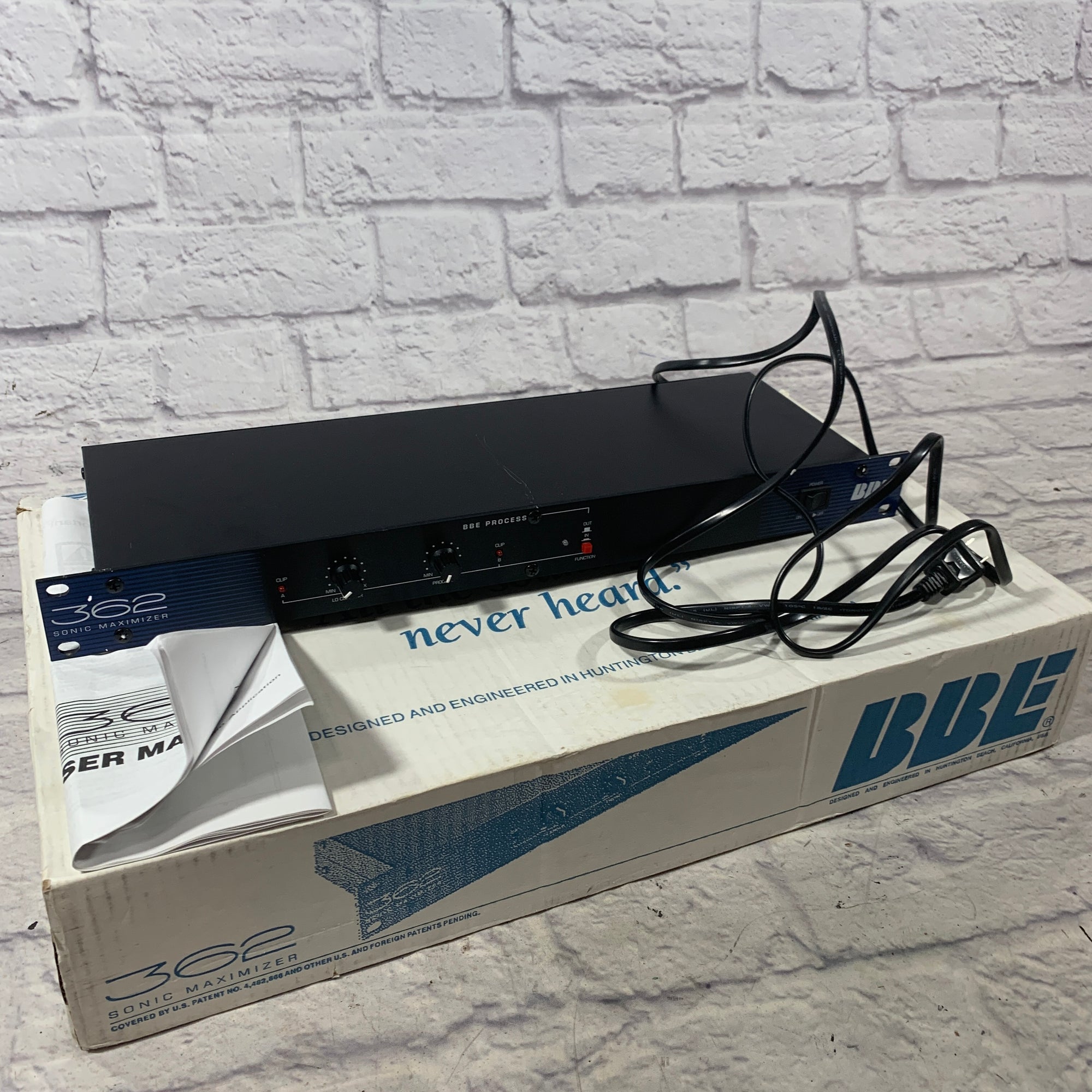 BBE 362 Sonic Maximizer w/ Original Box - Evolution Music