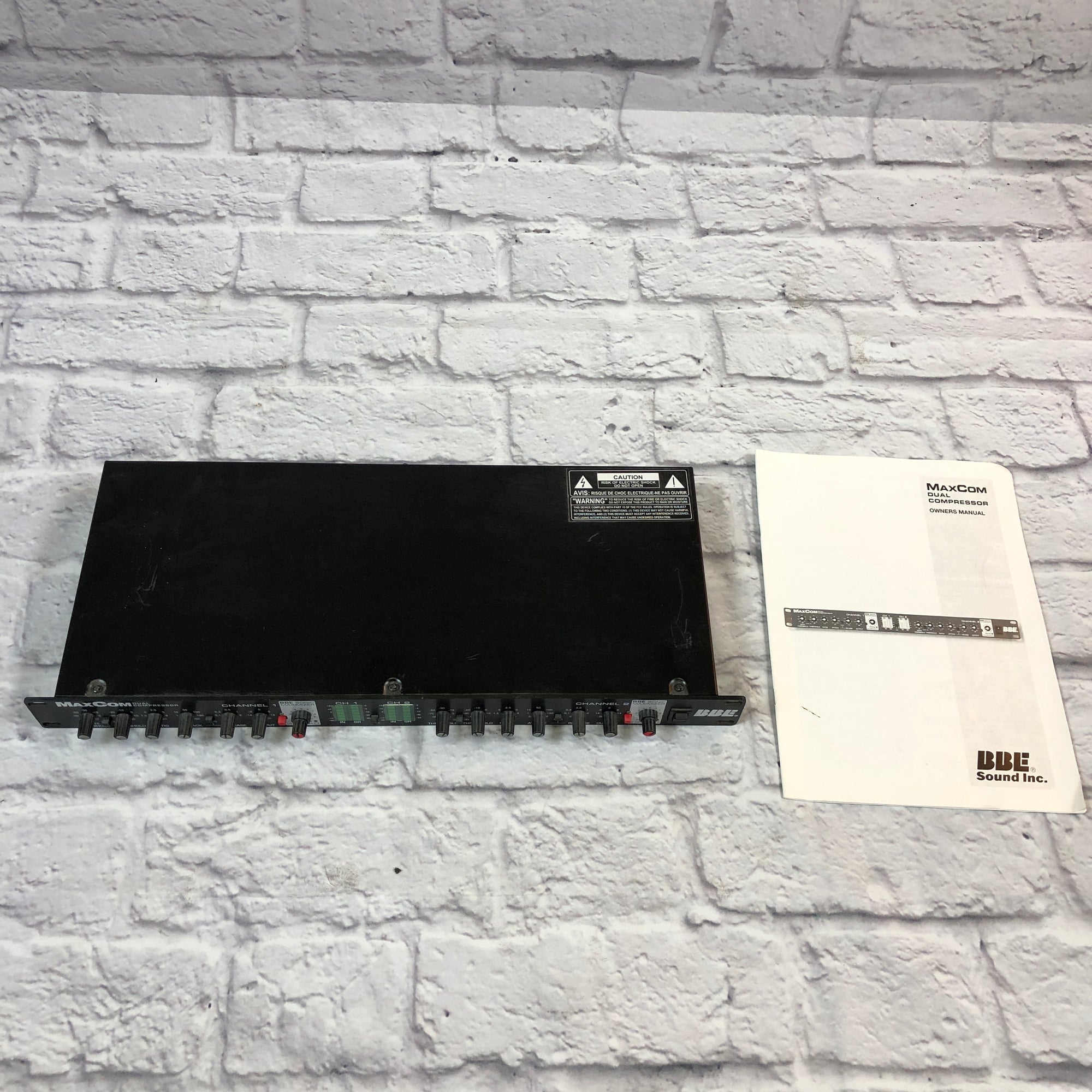 BBE Maxcom Dual Channel Compressor Limiter Gate - Evolution Music